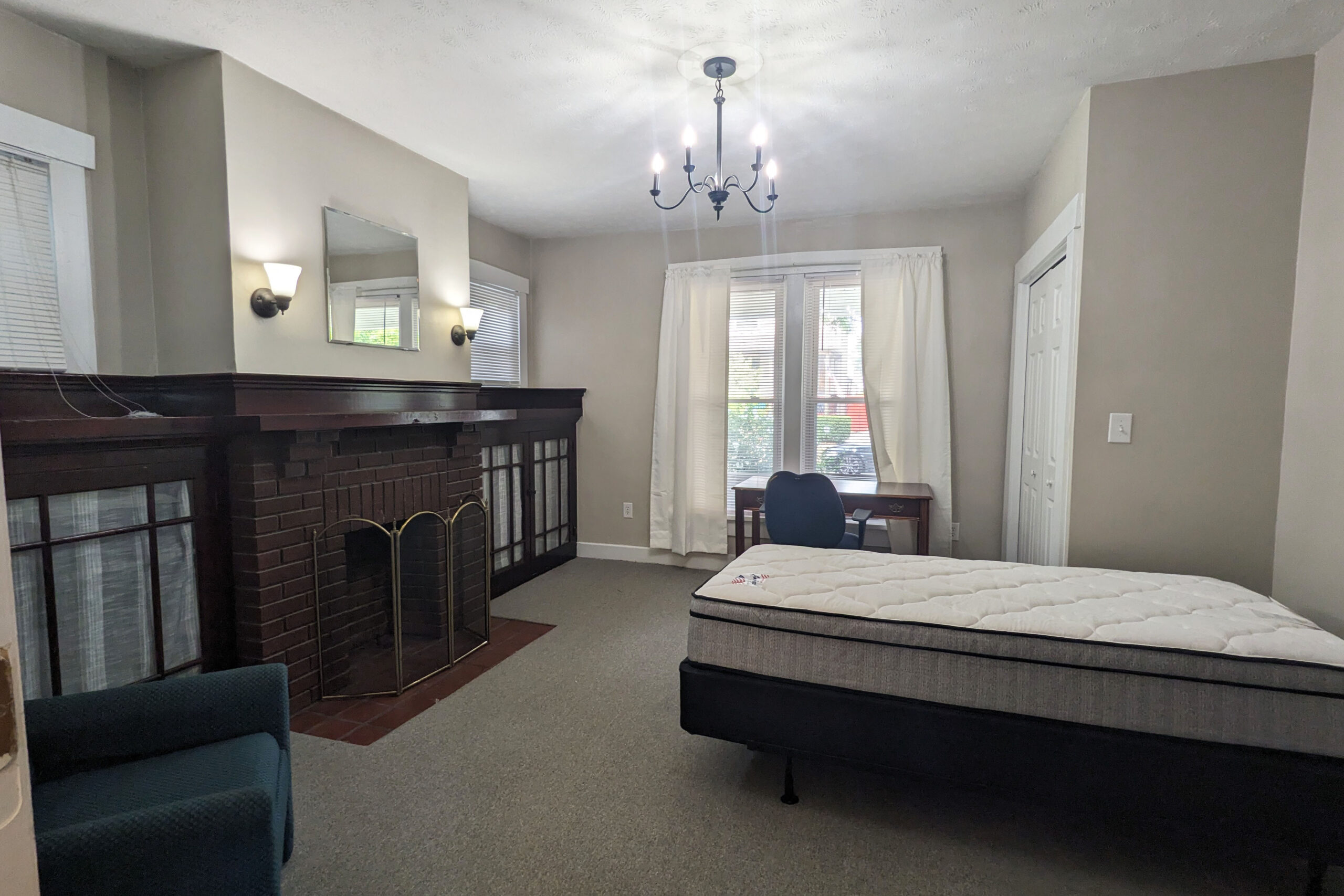 Downstairs bedroom at 44 Jasper St. 